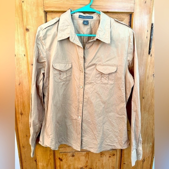 Josephine Chaus Button Up Military Style Top Size 16 - Picture 2 of 12